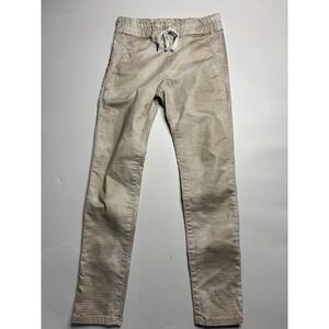 BEVY FLOG Shely Women's Sz 24 Gold Snakeskin Elastic waist Pant Tapered Jogger
